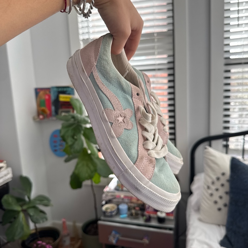 Pastel Pink and Blue Golfwang Sneakers